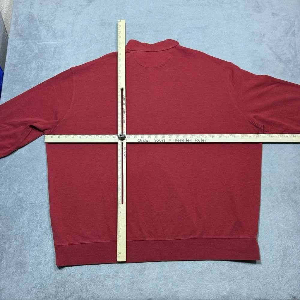 Polo Ralph Lauren 1/4 Zip Pullover Mens 3XB Big Red Performance Stretch Normcore